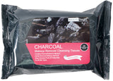 CHARCOAL MAKEUP REMOVER CLEANSING TISSUES (12 Units) / ITEM# BT-120CH