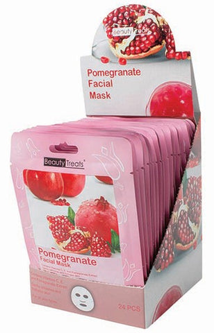 POMEGRANATE FACIAL MASKS (24 Units) / ITEM# BT-203PO