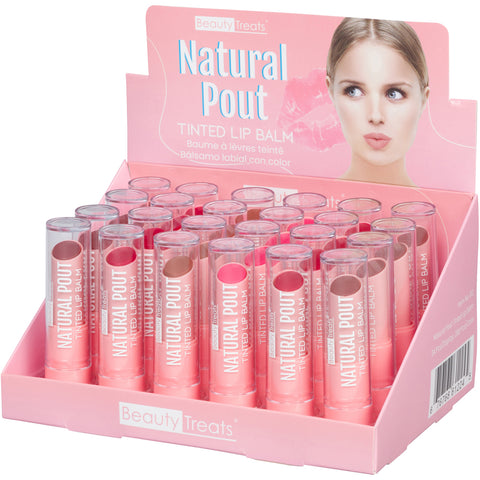 BÁLSAMO LABIAL TINTE NATURAL POUT (24 Unidades) ARTÍCULO# BT-612