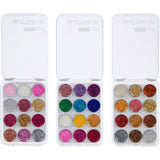 GLITTER UP - 12 COLOR GLITTER PALETTE (24 Units) ITEM# BT-741