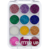 GLITTER UP - 12 COLOR GLITTER PALETTE (24 Units) ITEM# BT-741