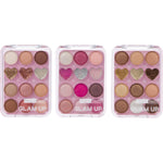 GLAM UP - 9 EYE + 3 GLITTER PALETTE (24 Units) ITEM# BT-743