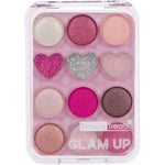 GLAM UP - 9 EYE + 3 GLITTER PALETTE (24 Units) ITEM# BT-743