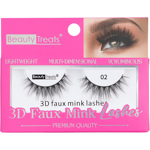 3D FAUX MINK LASHES (12 Units) ITEM# BT-750-02