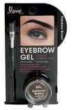 EYEBROW GEL WITH BRUSH - ESPRESSO BROWN (12 Units) / ITEM# BT-820-02