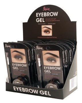 EYEBROW GEL WITH BRUSH - ESPRESSO BROWN (12 Units) / ITEM# BT-820-02