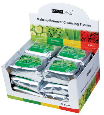 Green Tea Makeup Remover Tissues 12