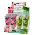 SANITIZER + MOISTURIZER SOOTHING HAND CREAM ALOE & ROSE (12 Units) / Item# BT-118