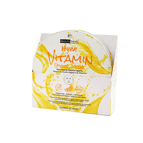 VEGAN VITAMIN FACE MASK (12 Units) / Item BT-214-VI