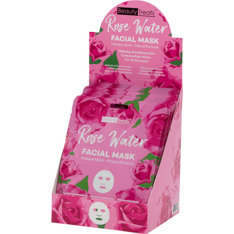 MASCARILLA FACIAL DE AGUA DE ROSAS (24 Unidades) ARTÍCULO# BT-227