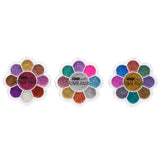 FLOWER POWER GLITTER PALETTE (24 Units) / ITEM# BT-408G