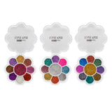 FLOWER POWER GLITTER PALETTE (24 Units) / ITEM# BT-408G